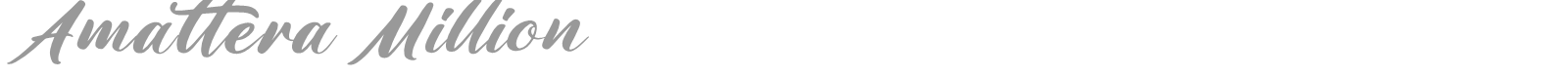 Amattera Million font preview